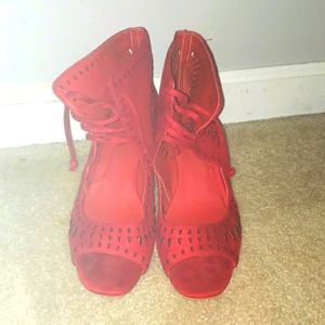 Red Sandals